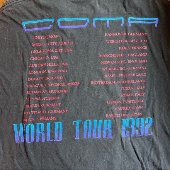 Rare vintage Guns N’ Roses Coma tour tee 1992 - Picture 5 of 9